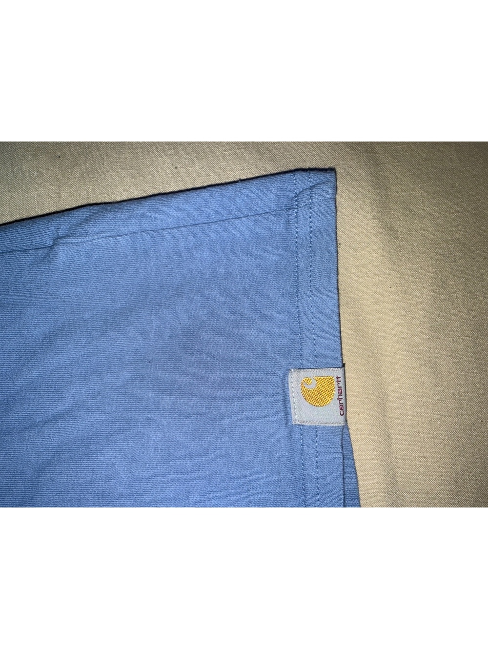 Carhartt light blue Support the Trades T-shirt large - Picture 6 of 8